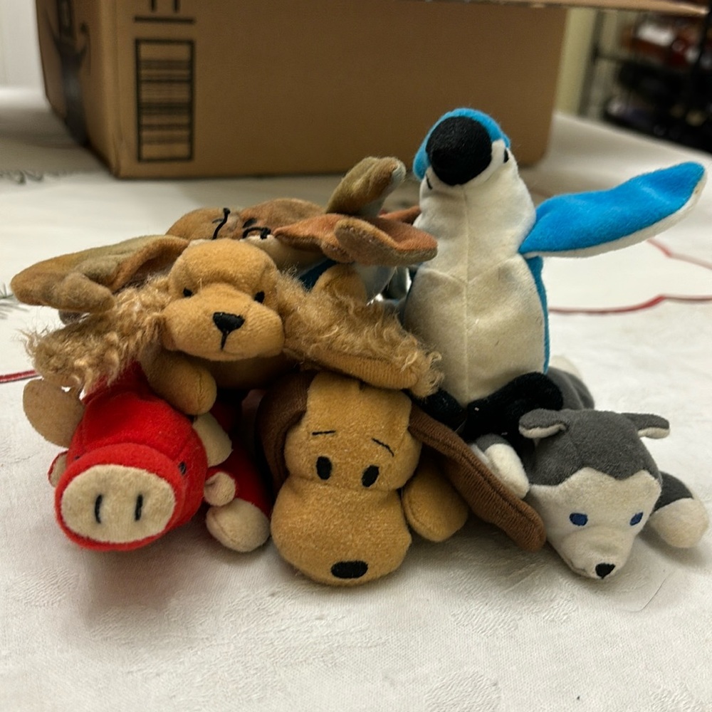 Lot of 6 Mini Beanie Babies